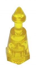 Yellow Translucent Plastic Mini Posts - 1" Tall